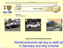 Tablet Screenshot of car-exporter.de